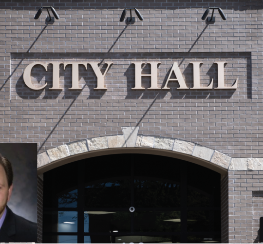 City Hall. (Inset) Bill Bell, former Montrose city manager.