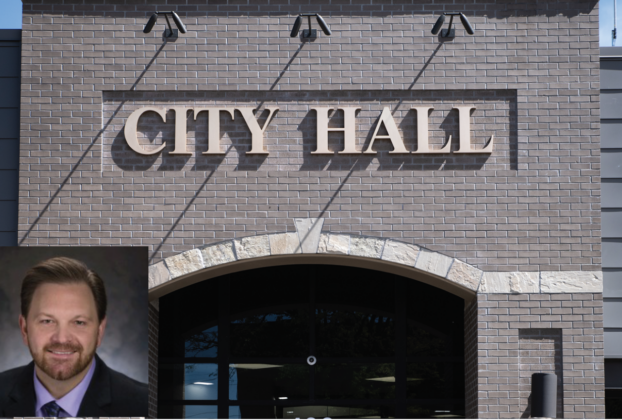 City Hall. (Inset) Bill Bell, former Montrose city manager.